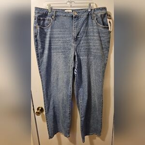 Edited by Remi Bader Loose Straight Jeans Blue Women's Size 20w NWT